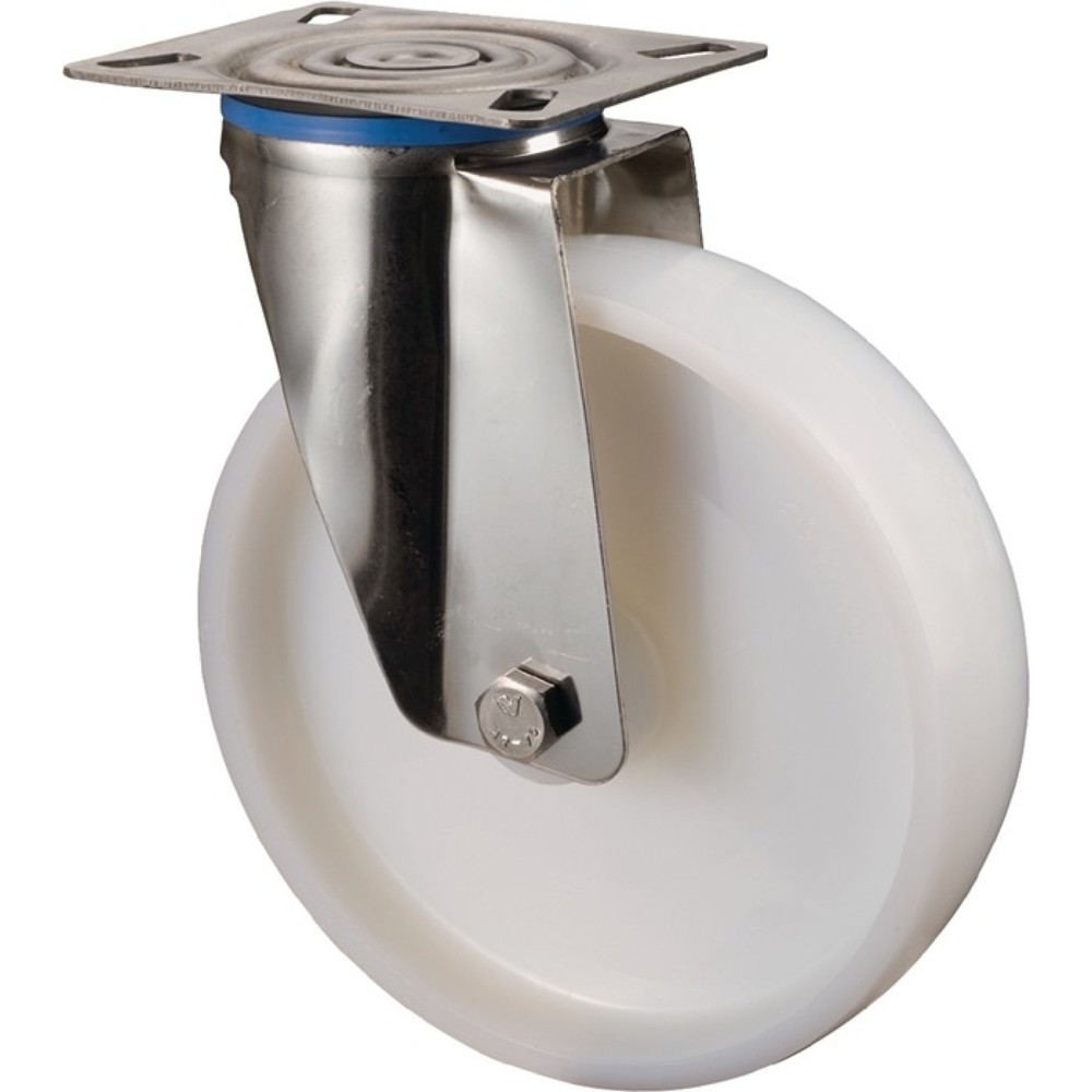 Illustration du produit: BS ROLLEN Roue directrice, plastique, roue Ø 50 mm, capacité de charge 55 kg, plaque L60xl60 mm