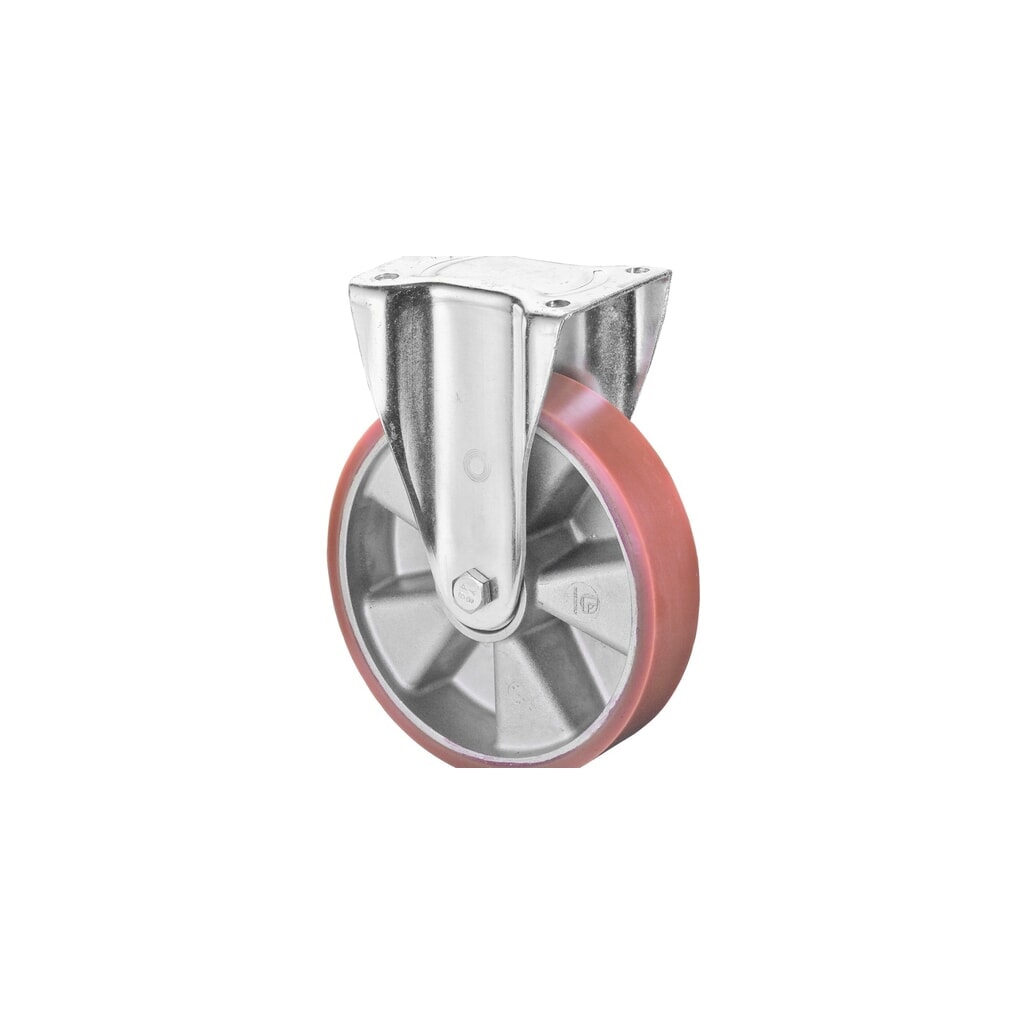 BS ROLLEN Schwerlastrolle Prothane® Guss-Polyurethan, Bockrolle, Kugellager, Platte