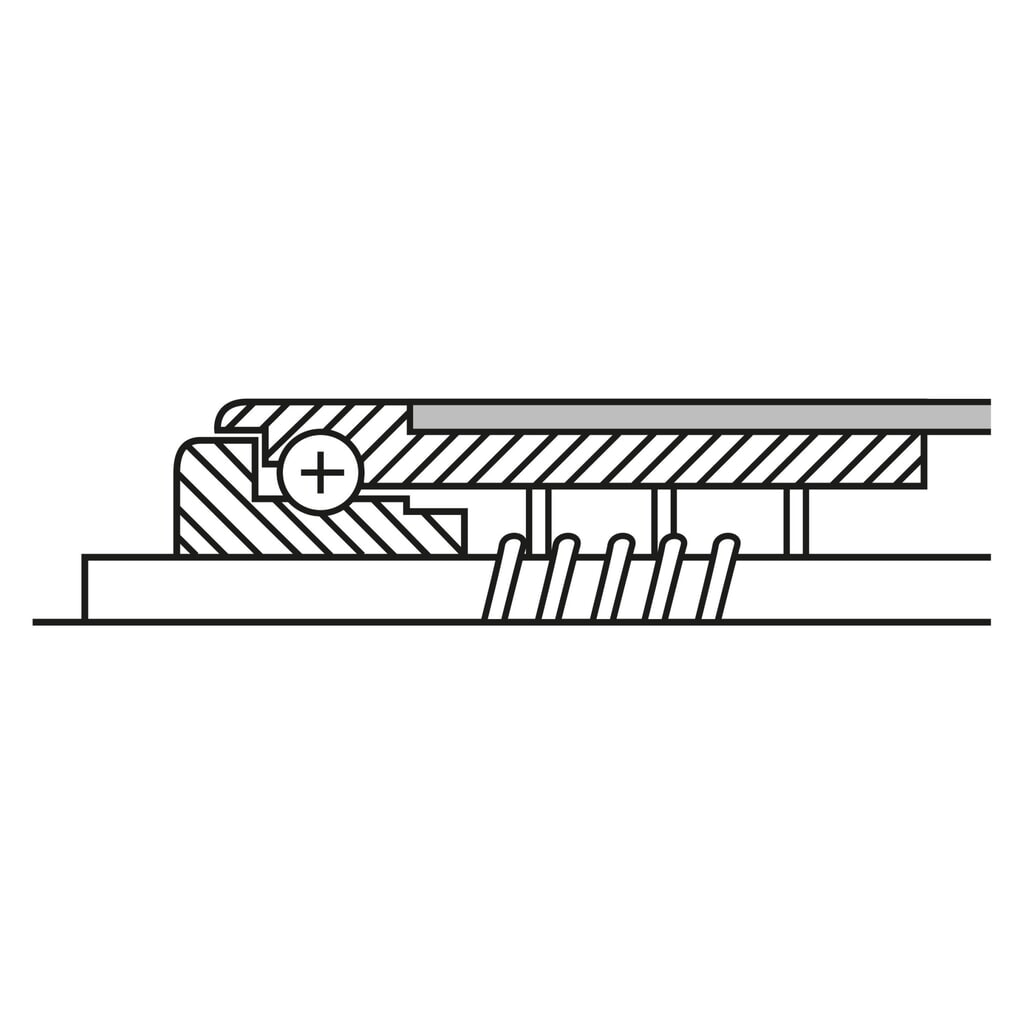 Produktabbildung Nr. 3: BS ROLLEN Tragrolle für Rollenbahnen, Kunststoff, Federachse, Ø 30 mm, Länge 200 mm, TK 10 kg