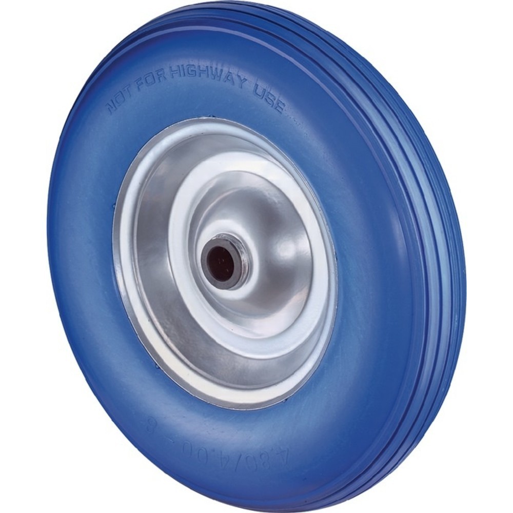 Illustration du produit: BS ROLLEN Roue en polyuréthane, increvable, jante en acier, Ø de la roue 400 mm, capacité de charge 200 kg, rainures