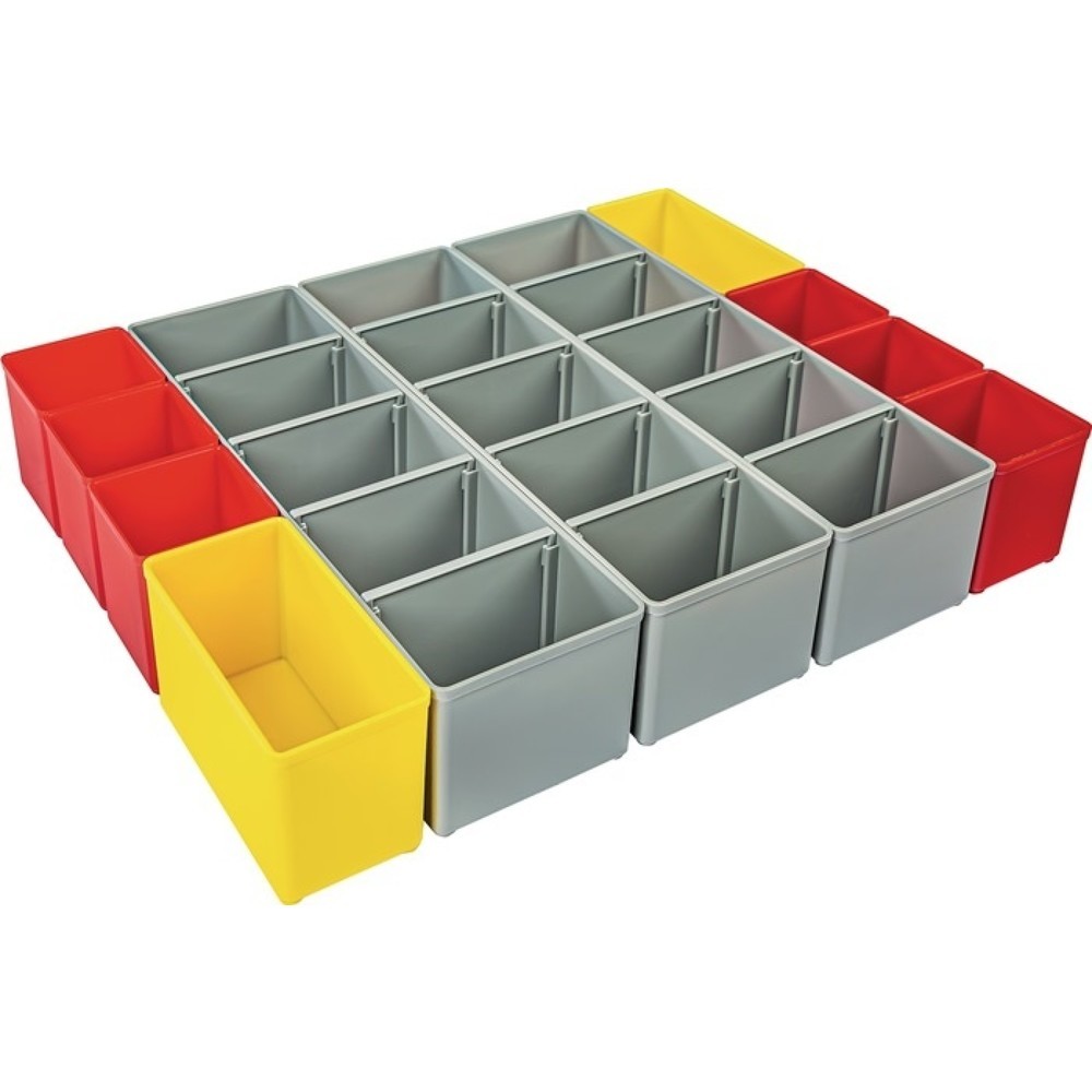 Produktabbildung: BS SYSTEMS Einteilungsset I3 iB 72, B349xT265xH63mm, blau / gelb / orange / rot / grün / grau