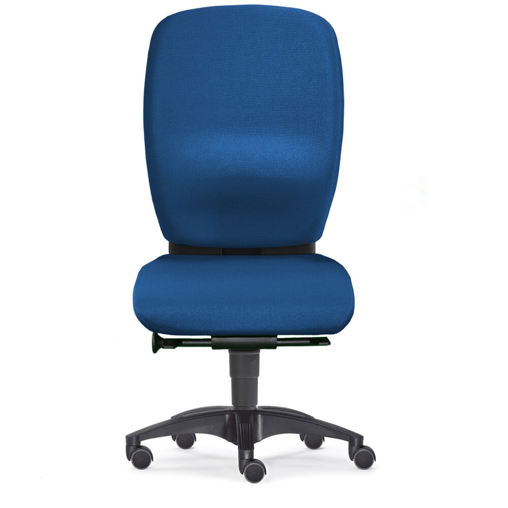 Produktabbildung: Bürodrehstuhl PROFI, XXL-Sitz, blau