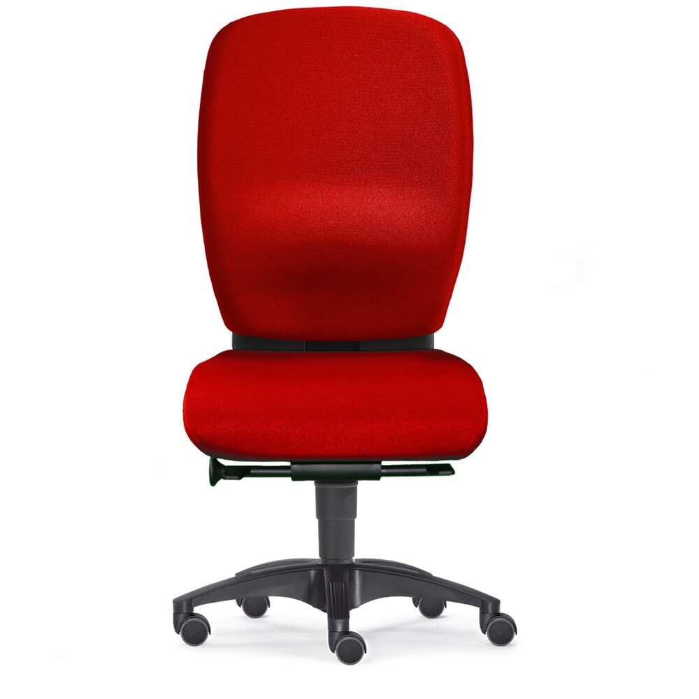 Produktabbildung: Bürodrehstuhl PROFI, XXL-Sitz, rot
