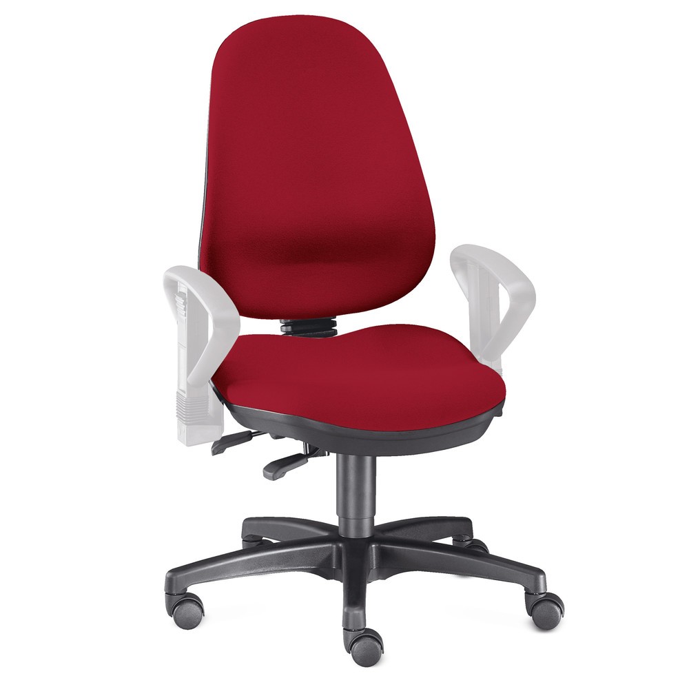 Produktabbildung: Bürodrehstuhl RELAX, Bandscheibensitz, hohe Rückenlehne, schwarz