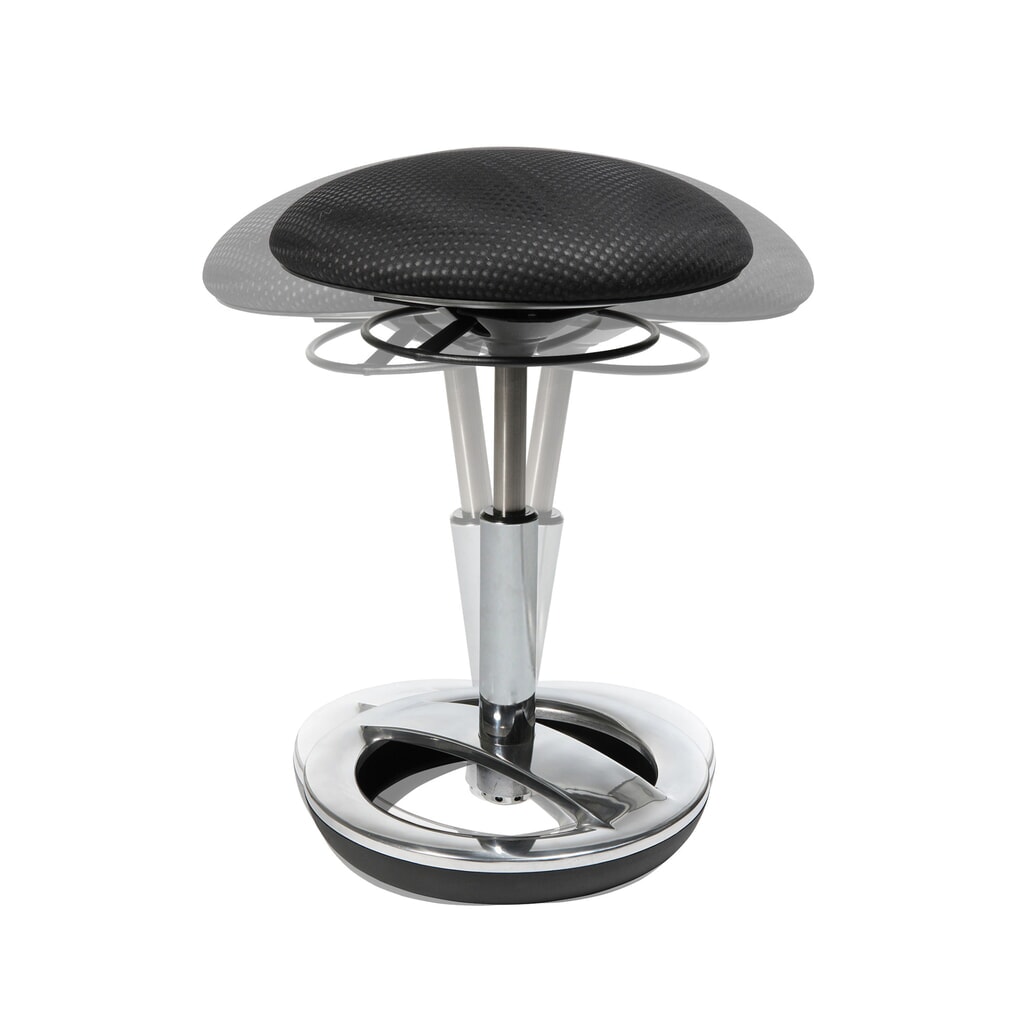 Produktabbildung Nr. 2: Topstar® Ergonomischer Hocker Sitness®, Sitzhöhe 44-57 cm, schwarz