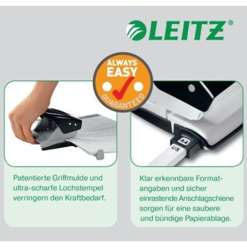 Produktabbildung Nr. 3: Leitz Locher NeXXt 50380095 max. 16Blatt Metall/Kunststoff sw