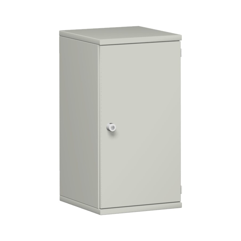 Geramöbel Büroschrank Profi, 2 OH, Breite 400 mm, Tür rechts, lichtgrau Produktabbildung: Geramöbel Büroschrank Profi, 2 OH, Breite 400 mm, Tür rechts, lichtgrau