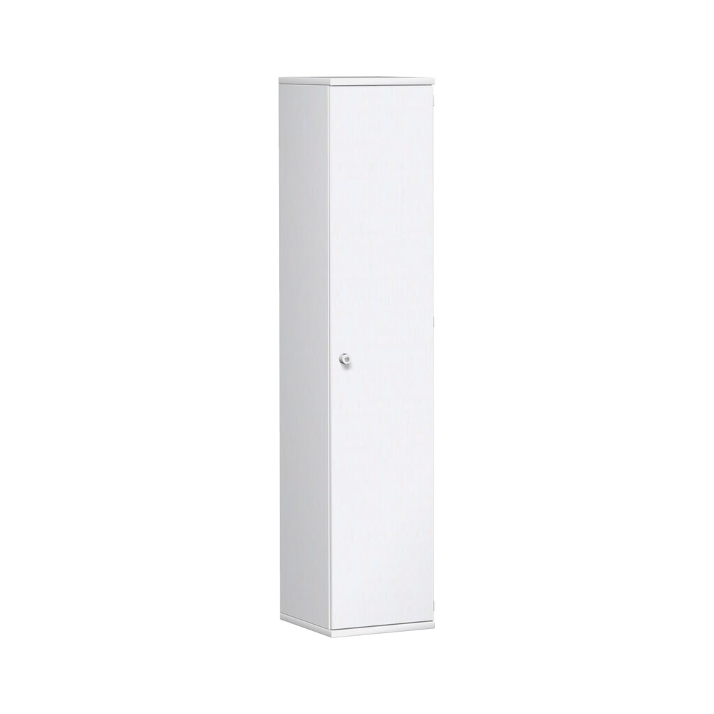 Produktabbildung: Geramöbel Büroschrank Profi, 5 OH, Breite 400 mm, Tür rechts, weiß