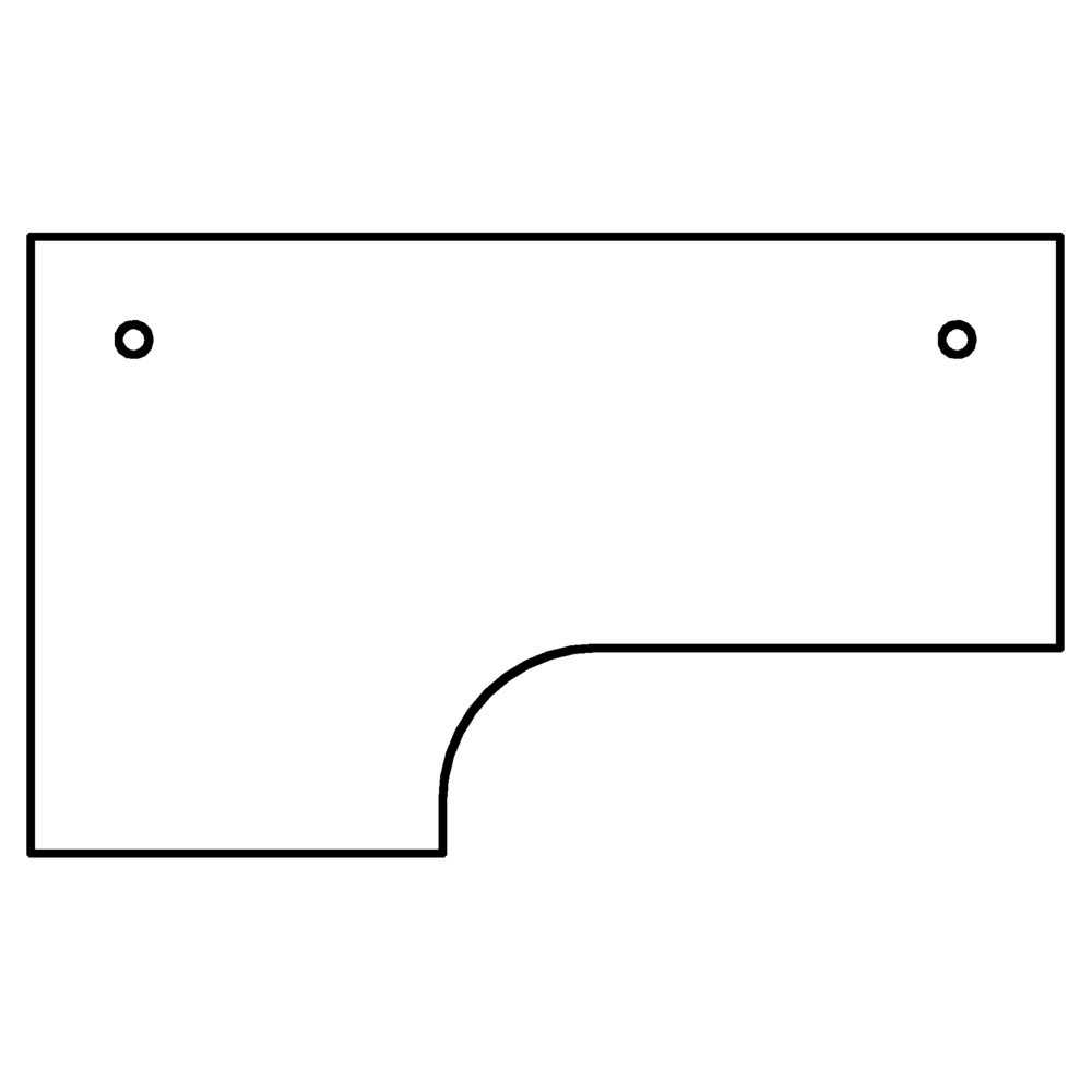 N° de l'image du produit 2 : Bureau Hammerbacher réglable en hauteur manuellement Akzent, en angle de 90°, bâti à 4 pieds, L x P 2 000 x 1 200 mm, érable