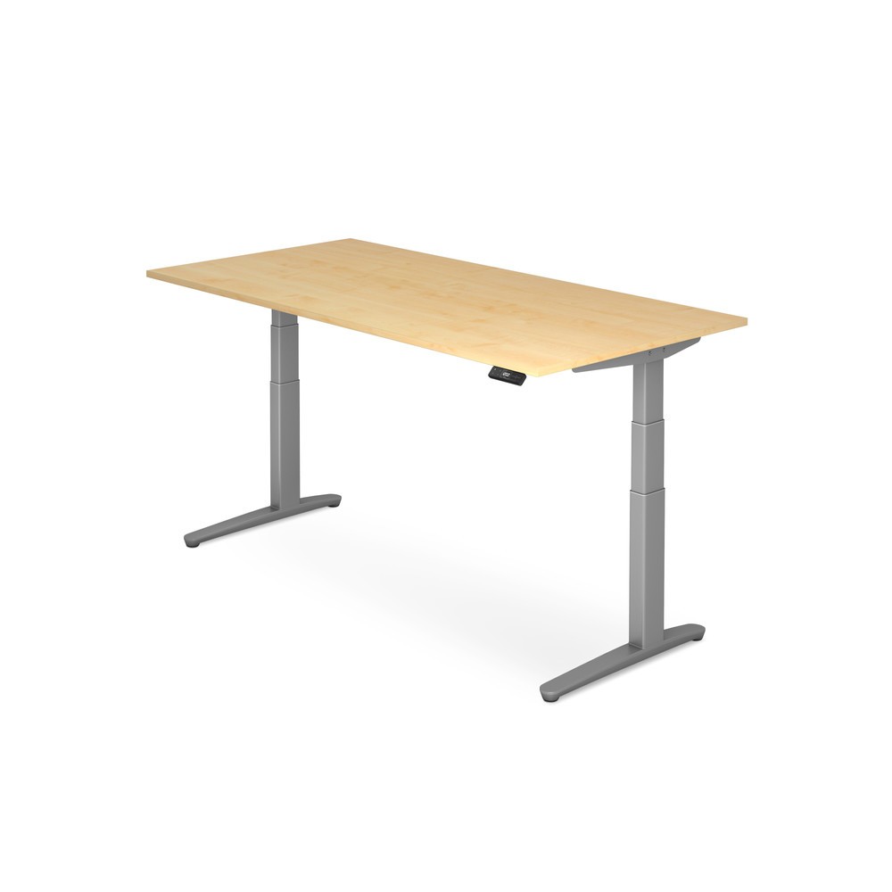 Product afbeelding: Hammerbacher Elektrisch in hoogte verstelbaar bureau, met geheugenschakelaar, C-poot, BxD 1.600 x 800 mm, esdoorn