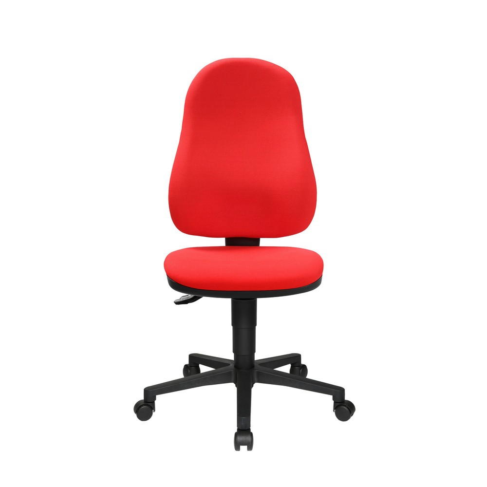 Product afbeelding: Draaibare bureaustoel met komzitting, rood