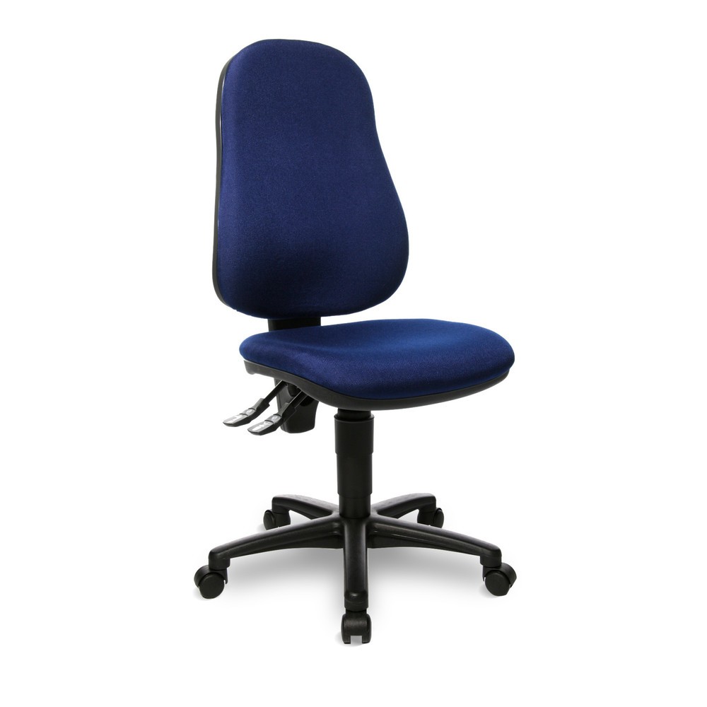 Productafbeelding nr. 1: Draaibare bureaustoel met ergonomische zitting, blauw