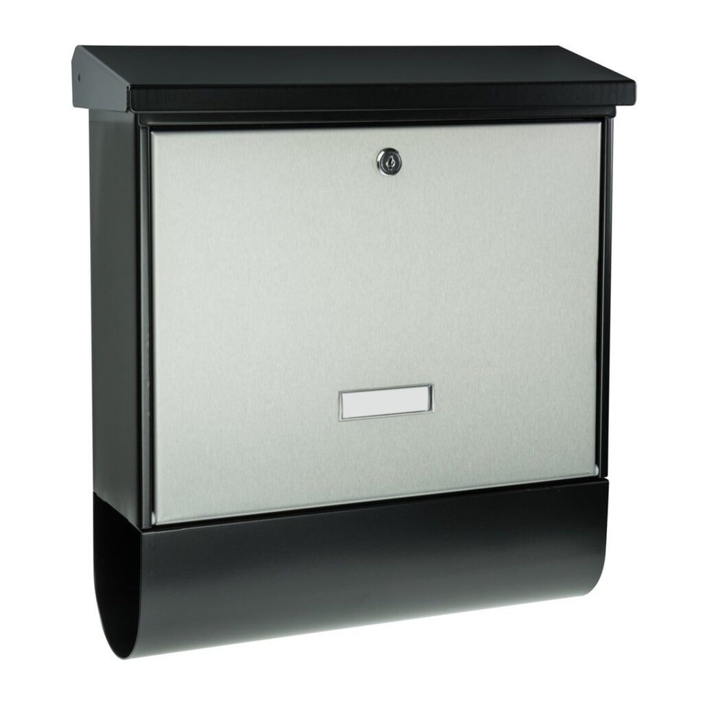 BURG-WÄCHTER Briefkasten Black & Steel London-Set 68670 B+S Produktabbildung: BURG-WÄCHTER Briefkasten Black & Steel London-Set 68670 B+S