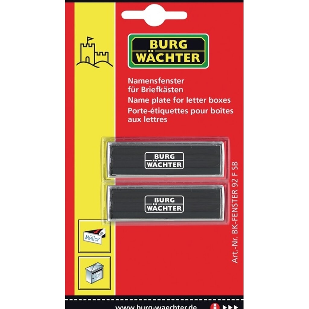 Produktabbildung: BURG-WÄCHTER Ersatznamensfenster, alle Burg-Wächter Briefkästen