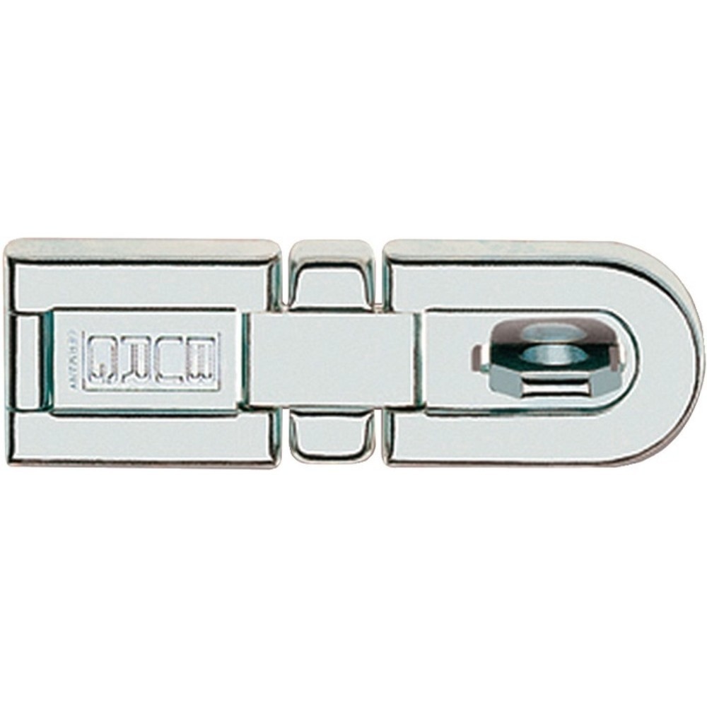 Produktabbildung: BURG-WÄCHTER Panzerüberfalle, Stahl verzinkt schwer, 1 Doppelgelenk, Länge 130 mm Breite 40 mm Ösen-Ø 12 mm