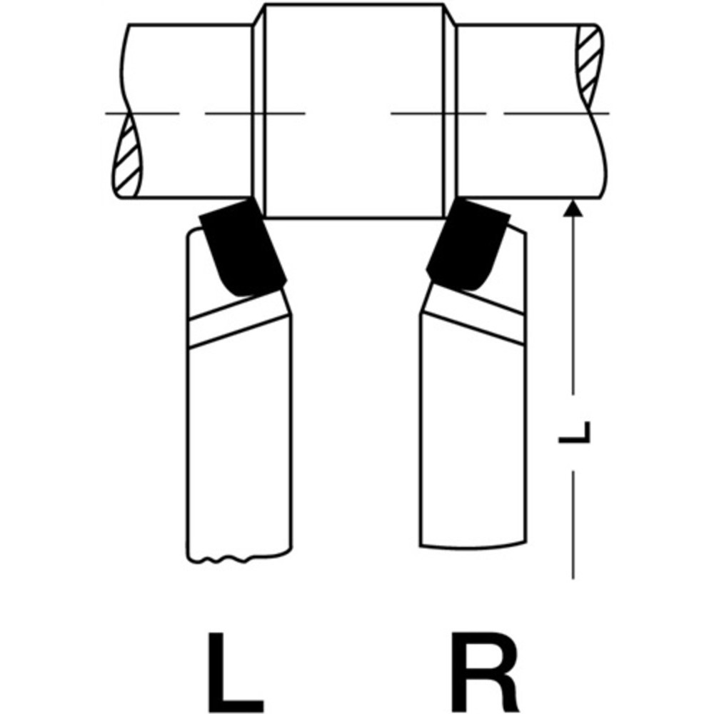 N° de l'image du produit 2 : Outils à charioter DIN 4971 ISO1 10 x 10 mm à gauche droit WILKE