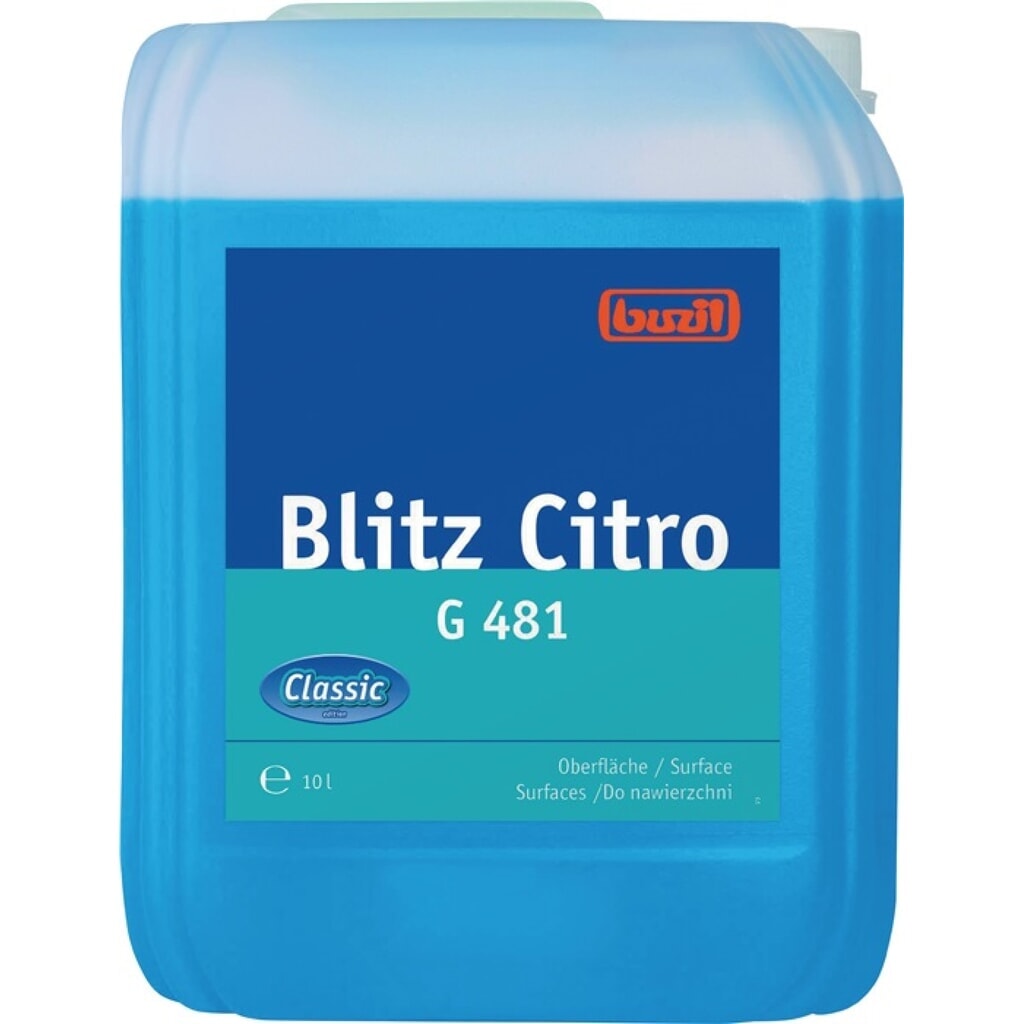 BUZIL Alkoholreiniger Blitz Citro G 481 10l Kanister Produktabbildung Nr. 2: BUZIL Alkoholreiniger Blitz Citro G 481 10l Kanister