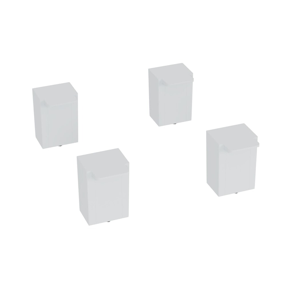 Produktabbildung Nr. 1: C+P 100 mm hohe Füße aus Kunststoff, lichtgrau