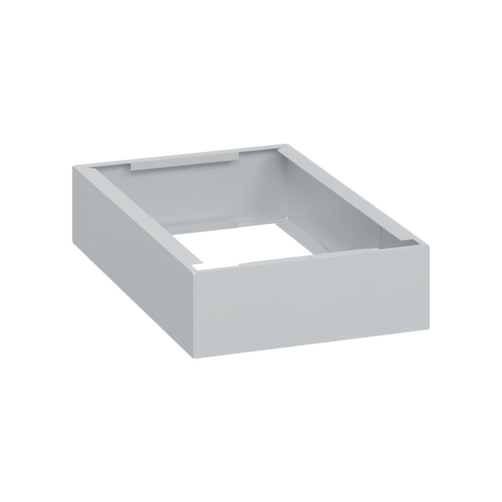 Produktabbildung: C+P Stahl-Sockel, HxBxT 100 x 300 x 500 mm, lichtgrau