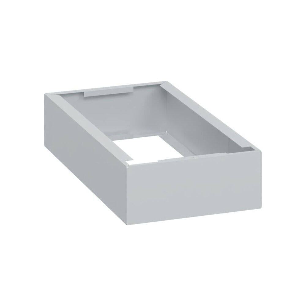 Produktabbildung: C+P Stahl-Sockel, HxBxT 100 x 250 x 500 mm, lichtgrau