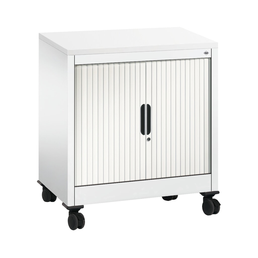 C+P Anstell-Querrollenschrank, 1 1/2 OH, Breite 800 mm, reinweiß, weiß Produktabbildung: C+P Anstell-Querrollenschrank, 1 1/2 OH, Breite 800 mm, reinweiß, weiß