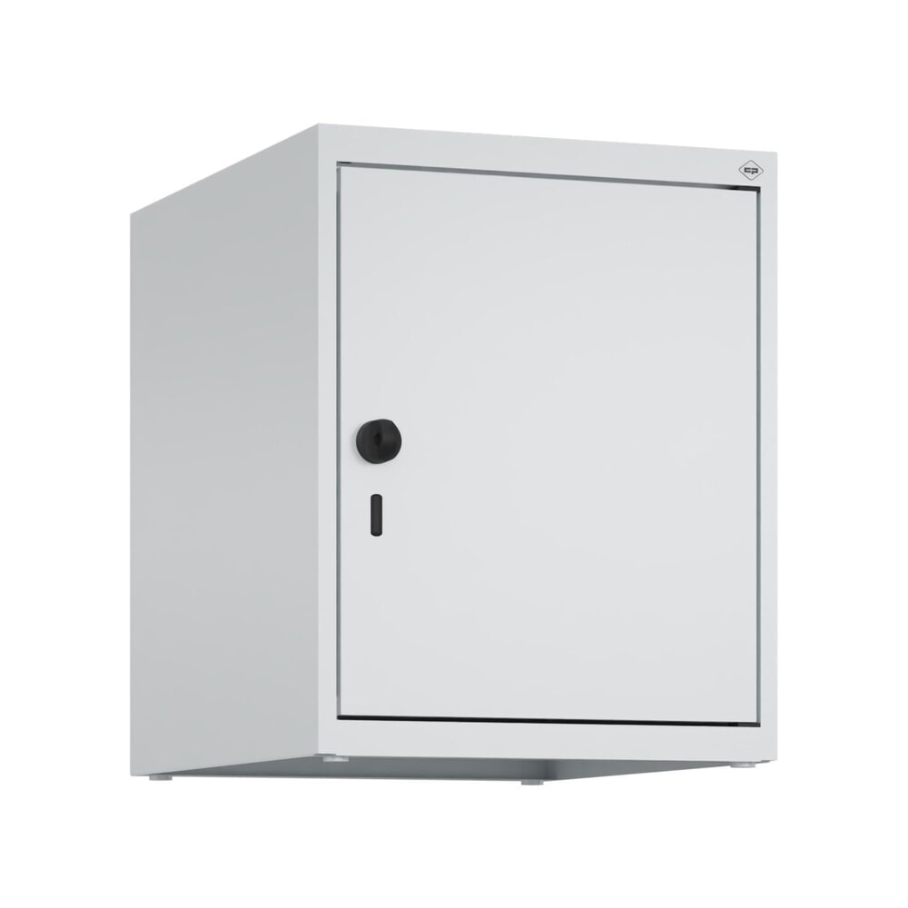 Produktabbildung Nr. 9: C+P Aufsatzschrank für Kleiderspind Serie Classic PLUS, 1 Abteil  Breite 400 mm, lichtgrau, lichtgrau, für Vorhängeschloss