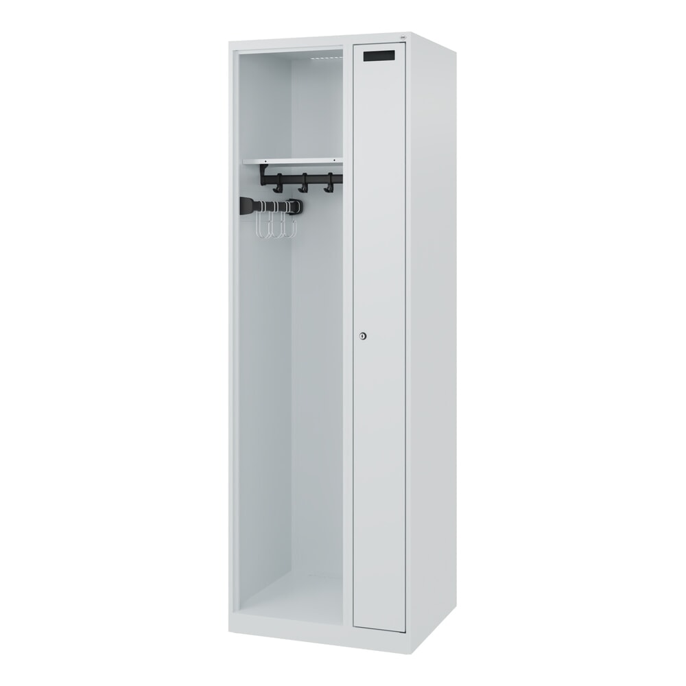 Productafbeelding nr. 5: C+P brandweerkast KOMBI, vloerglijders, 1 compartiment, hxbxd 1.850 x 600 x 500 mm, lichtgrijs