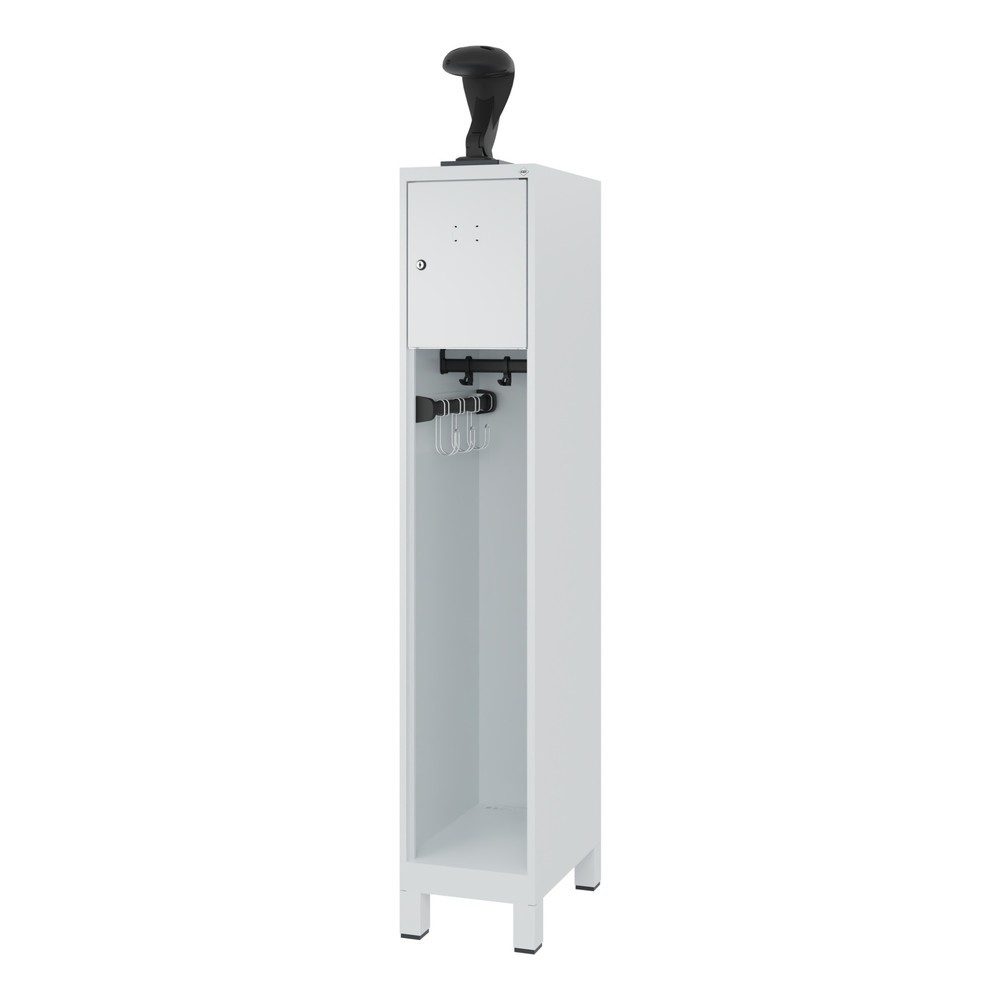 Productafbeelding nr. 5: C+P brandweerkast YOUNGSTER, voeten, 1 compartiment, hxbxd 1.530 x 300 x 500 mm, lichtgrijs, met helmhouder