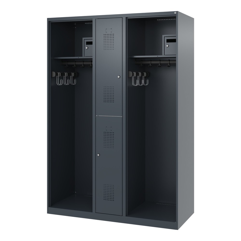 Produktabbildung Nr. 5: C+P Feuerwehrspind MAXI, Bodengleiter, HxBxT 1.850 x 1.300 x 500 mm, anthrazitgrau