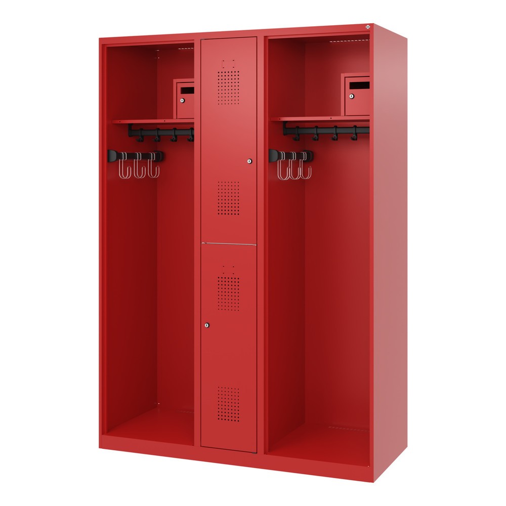 Produktabbildung Nr. 5: C+P Feuerwehrspind MAXI, Bodengleiter, HxBxT 1.850 x 1.300 x 500 mm, feuerrot