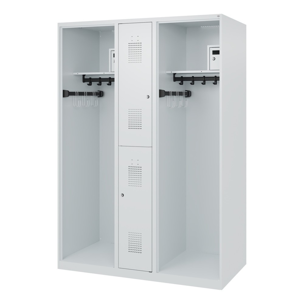 Produktabbildung Nr. 5: C+P Feuerwehrspind MAXI, Bodengleiter, HxBxT 1.850 x 1.300 x 600 mm, lichtgrau