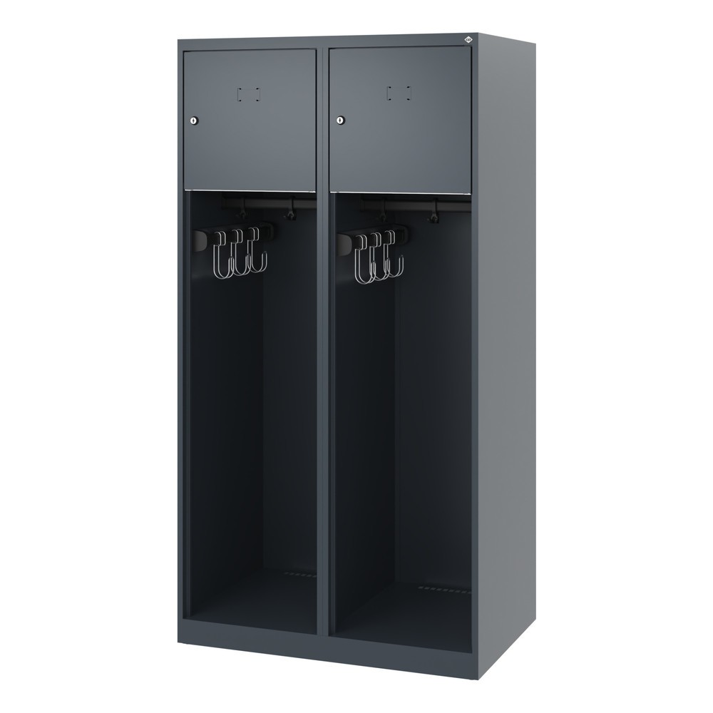 Produktabbildung Nr. 5: C+P Feuerwehrspind YOUNGSTER, Bodengleiter, 2 Abteile, HxBxT 1.530 x 800 x 500 mm, anthrazitgrau