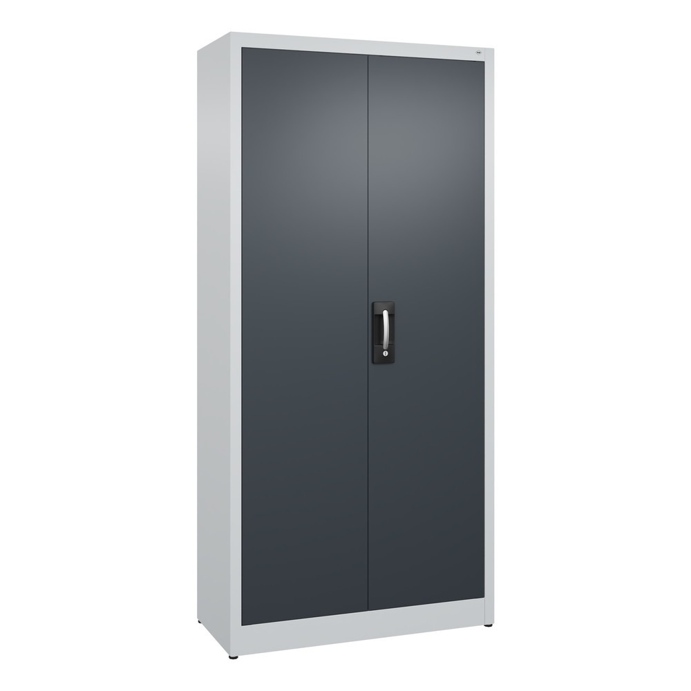 Produktabbildung Nr. 1: C+P Flügeltürenschrank, 5 OH, HxBxT 1.950 x 930 x 400 mm, lichtgrau, anthrazitgrau