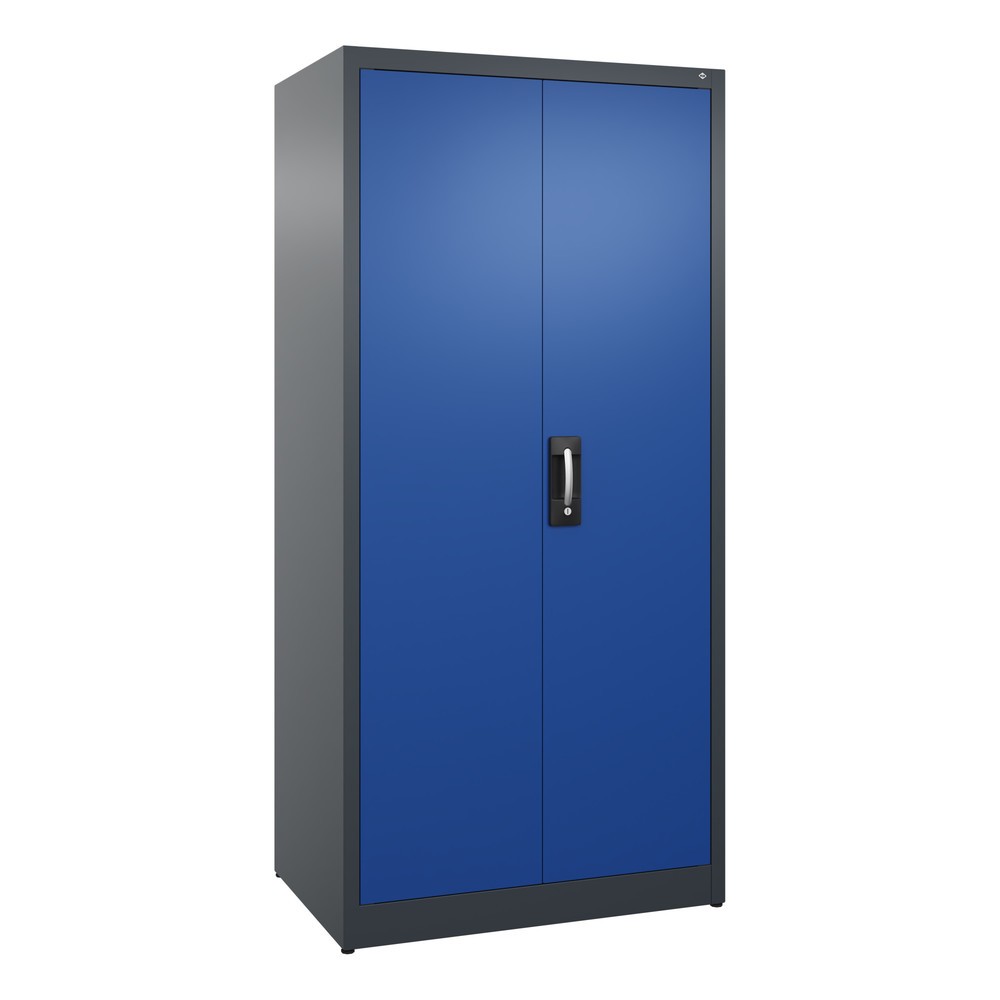 Produktabbildung Nr. 1: C+P Flügeltürenschrank, 5 OH, HxBxT 1.950 x 930 x 600 mm, enzianblau, anthrazitgrau