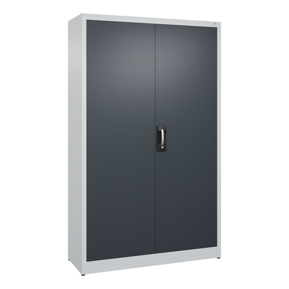 Produktabbildung Nr. 1: C+P Flügeltürenschrank, 5 OH, HxBxT 1.950 x 1.200 x 400 mm, lichtgrau, anthrazitgrau