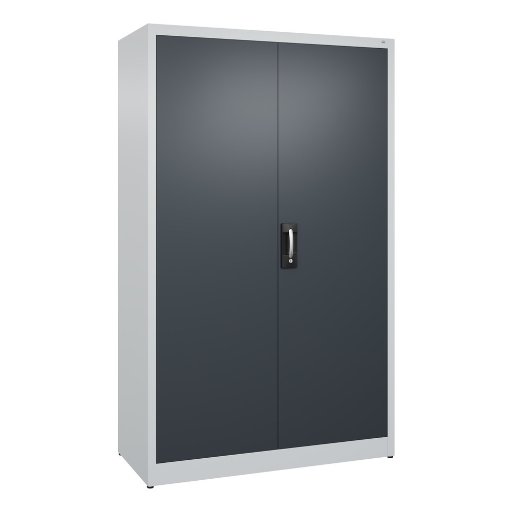 Produktabbildung Nr. 1: C+P Flügeltürenschrank, 5 OH, HxBxT 1.950 x 1.200 x 500 mm, lichtgrau, anthrazitgrau
