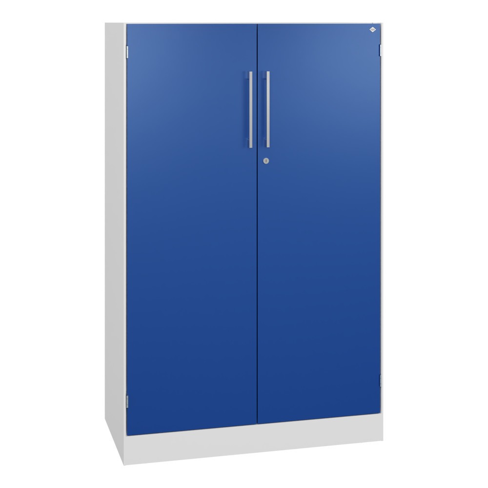 Produktabbildung Nr. 1: C+P Flügeltürenschrank Asisto, 3 OH, Breite 800 mm, verkehrsweiß, enzianblau