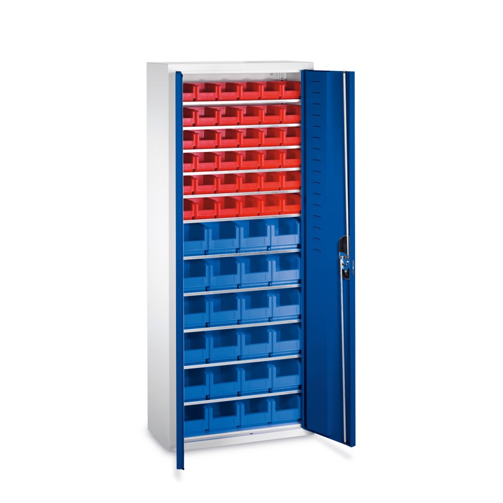 Produktabbildung Nr. 1: C+P Magazinschrank mit Sichtlagerkästen, HxBxT 1.690 x 700 x 300 mm, 36x Größe 2, 24x Größe 3