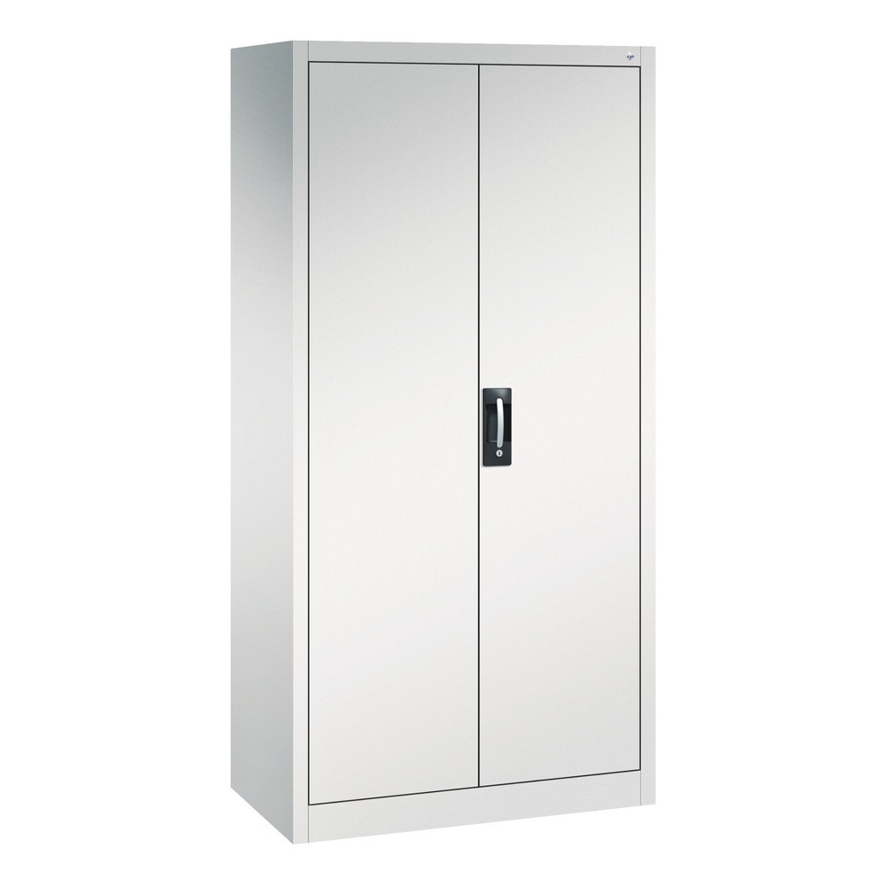 Produktabbildung: C+P Putzmittelschrank 6 Fächer + Kleiderstange, HxBxT 1.950 x 930 x 500 mm, lichtgrau, lichtgrau