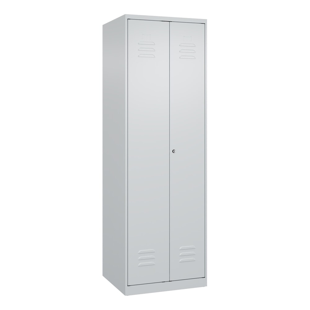 Produktabbildung Nr. 9: C+P PSA Doppel-Spind Classic PLUS, 2 Abteile, HxBxT 1.850 x 600 x 500 mm, lichtgrau, lichtgrau, Zylinderschloss
