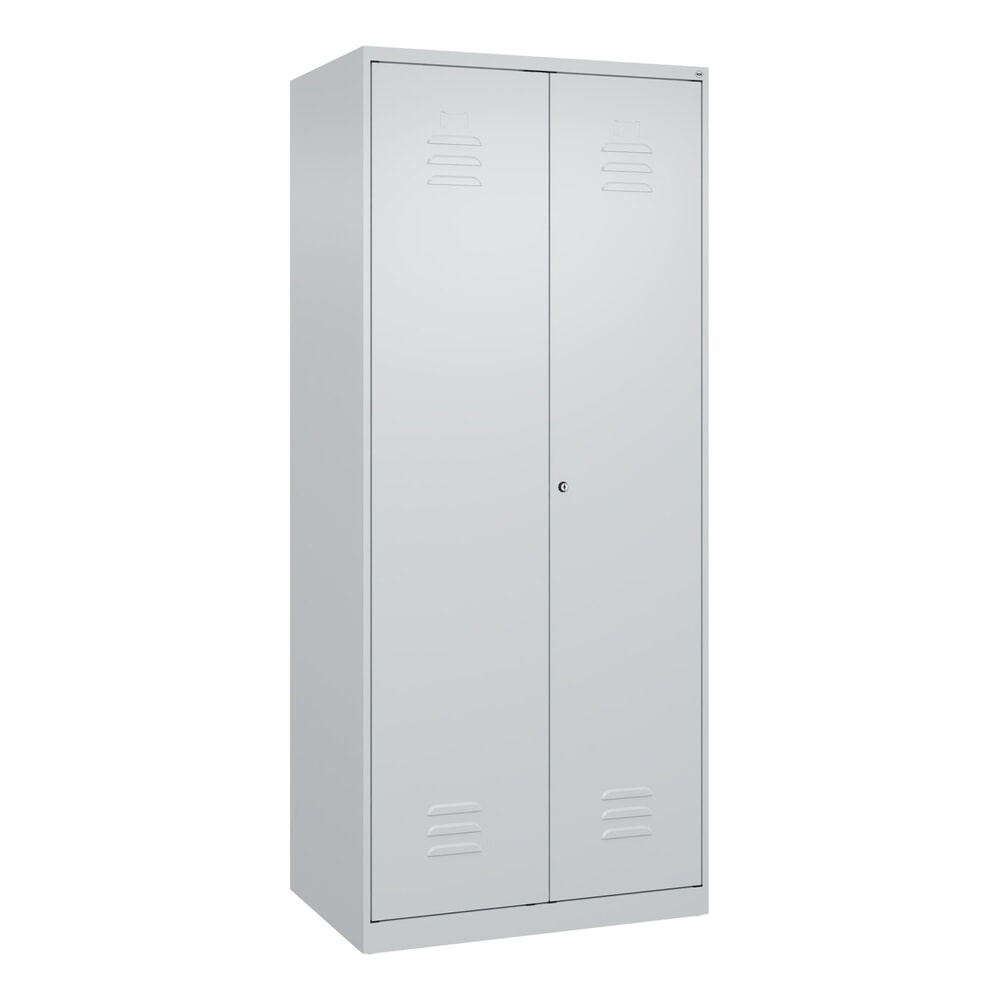 Produktabbildung Nr. 9: C+P PSA Doppel-Spind Classic PLUS, 2 Abteile, HxBxT 1.850 x 800 x 500 mm, lichtgrau, lichtgrau, Zylinderschloss