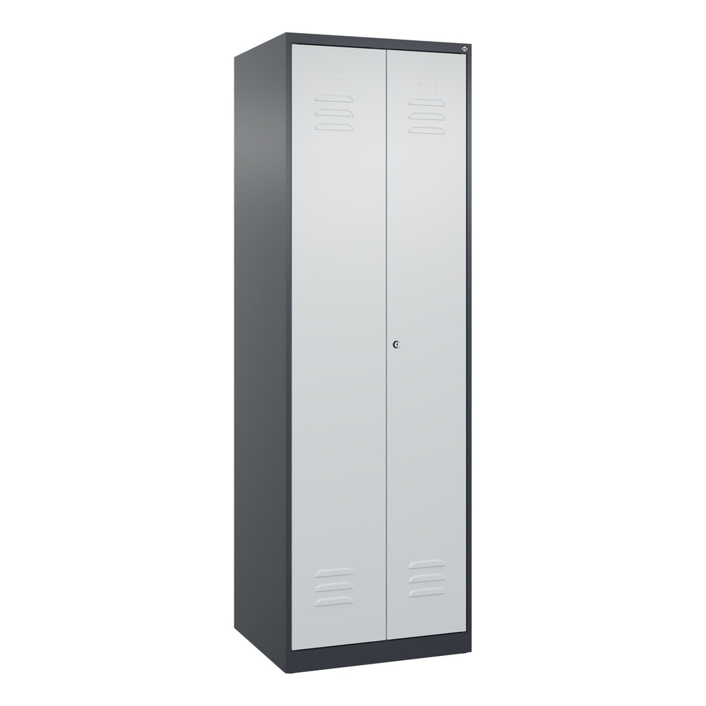 C+P Putzmittel-Spind Classic PLUS, 2 Abteile, HxBxT 1.850 x 600 x 500 mm, anthrazitgrau, lichtgrau, Zylinderschloss Produktabbildung Nr. 9: C+P Putzmittel-Spind Classic PLUS, 2 Abteile, HxBxT 1.850 x 600 x 500 mm, anthrazitgrau, lichtgrau, Zylinderschloss