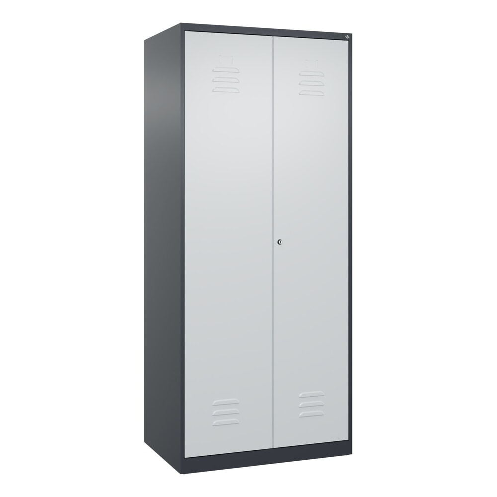 C+P Putzmittel-Spind Classic PLUS, 2 Abteile, HxBxT 1.850 x 800 x 500 mm, anthrazitgrau, lichtgrau, Zylinderschloss Produktabbildung Nr. 9: C+P Putzmittel-Spind Classic PLUS, 2 Abteile, HxBxT 1.850 x 800 x 500 mm, anthrazitgrau, lichtgrau, Zylinderschloss