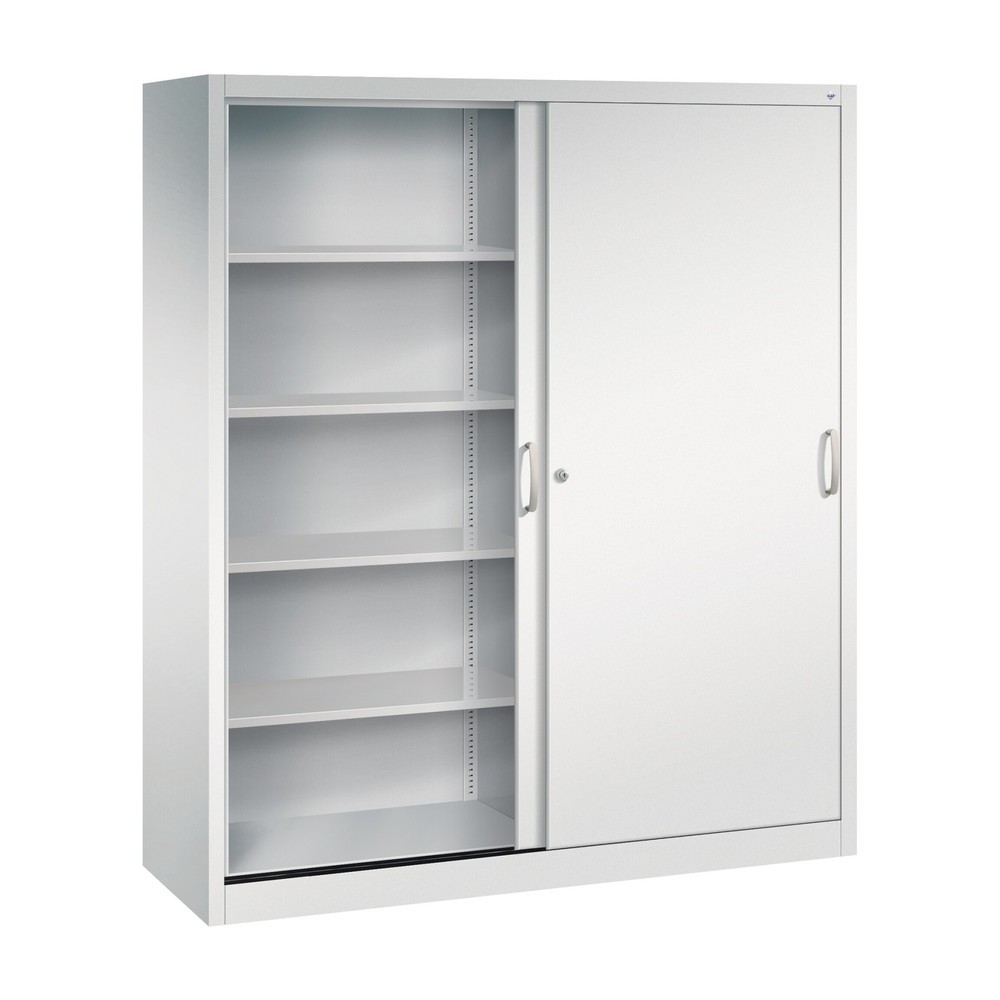 Produktabbildung Nr. 2: C+P Schiebetürenschrank, HxBxT 1.950 x 1.600 x 500 mm, lichtgrau, lichtgrau