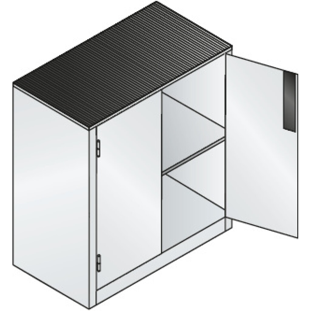 Produktabbildung Nr. 4: C+P Schwerlastschrank mit 1 Fachboden, HxBxT 1.000 x 930 x 500 mm, anthrazitgrau, anthrazitgrau