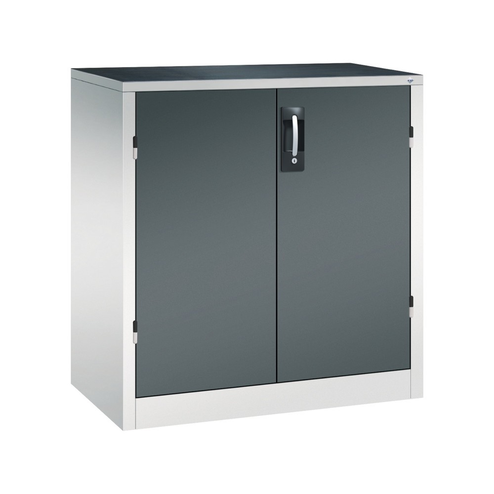 Produktabbildung Nr. 1: C+P Schwerlastschrank mit 1 Fachboden, HxBxT 1.000 x 930 x 500 mm, lichtgrau, anthrazitgrau