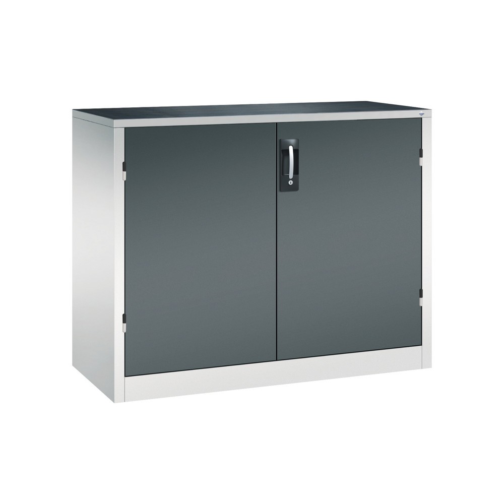 Produktabbildung: C+P Schwerlastschrank mit 1 Fachboden, HxBxT 1.000 x 1.200 x 500 mm, lichtgrau, anthrazitgrau