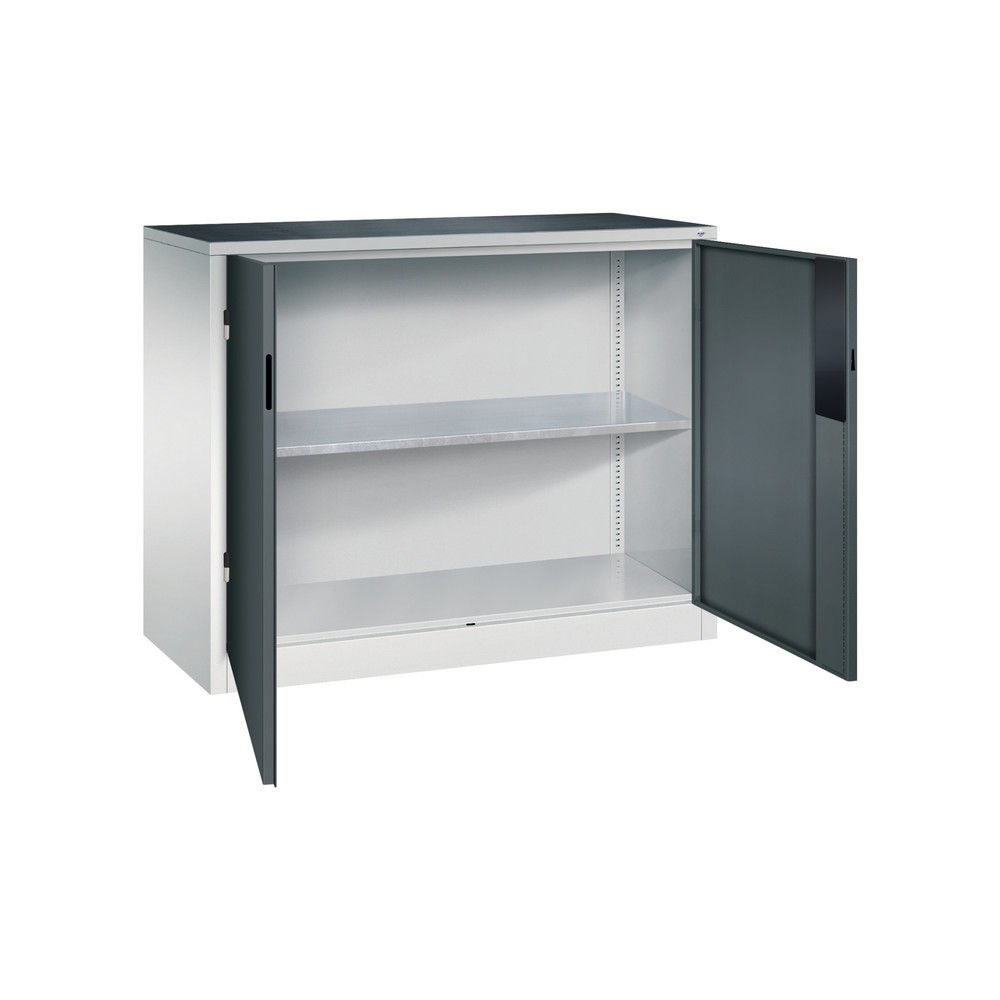 Produktabbildung Nr. 4: C+P Schwerlastschrank mit 1 Fachboden, HxBxT 1.000 x 1.200 x 500 mm, lichtgrau, anthrazitgrau