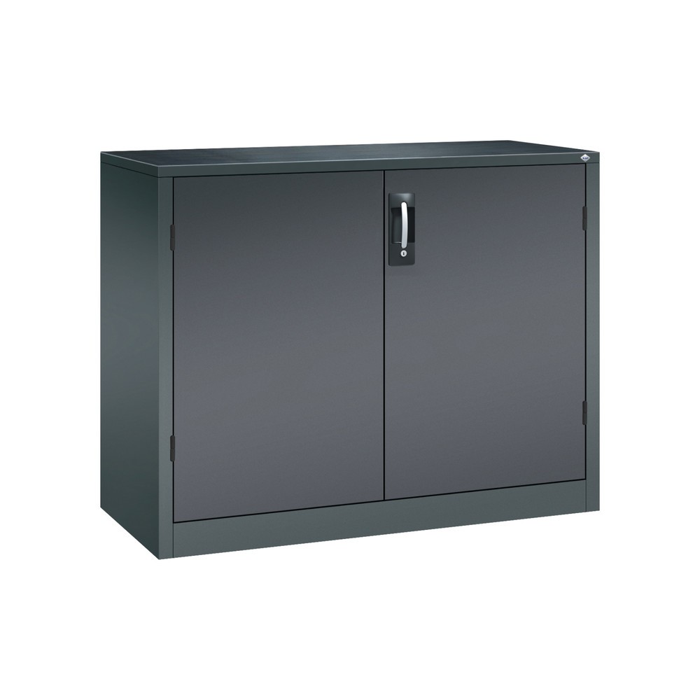 Produktabbildung: C+P Schwerlastschrank mit 1 Fachboden, HxBxT 1.000 x 1.200 x 500 mm, anthrazitgrau, schwarzgrau