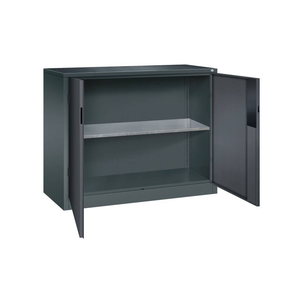 Produktabbildung Nr. 4: C+P Schwerlastschrank mit 1 Fachboden, HxBxT 1.000 x 1.200 x 500 mm, anthrazitgrau, schwarzgrau